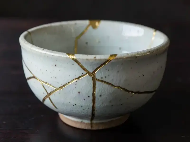 金継ぎの研磨